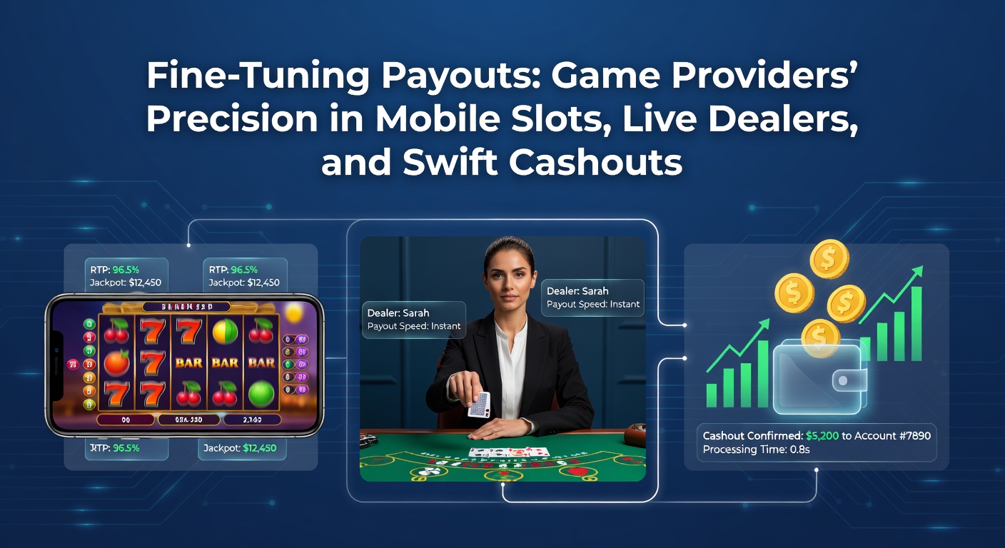 Grafik zeigt detaillierte Auszahlungsmechanismen in Mobile Slots mit Provider-Technologien und RTP-Anzeigen