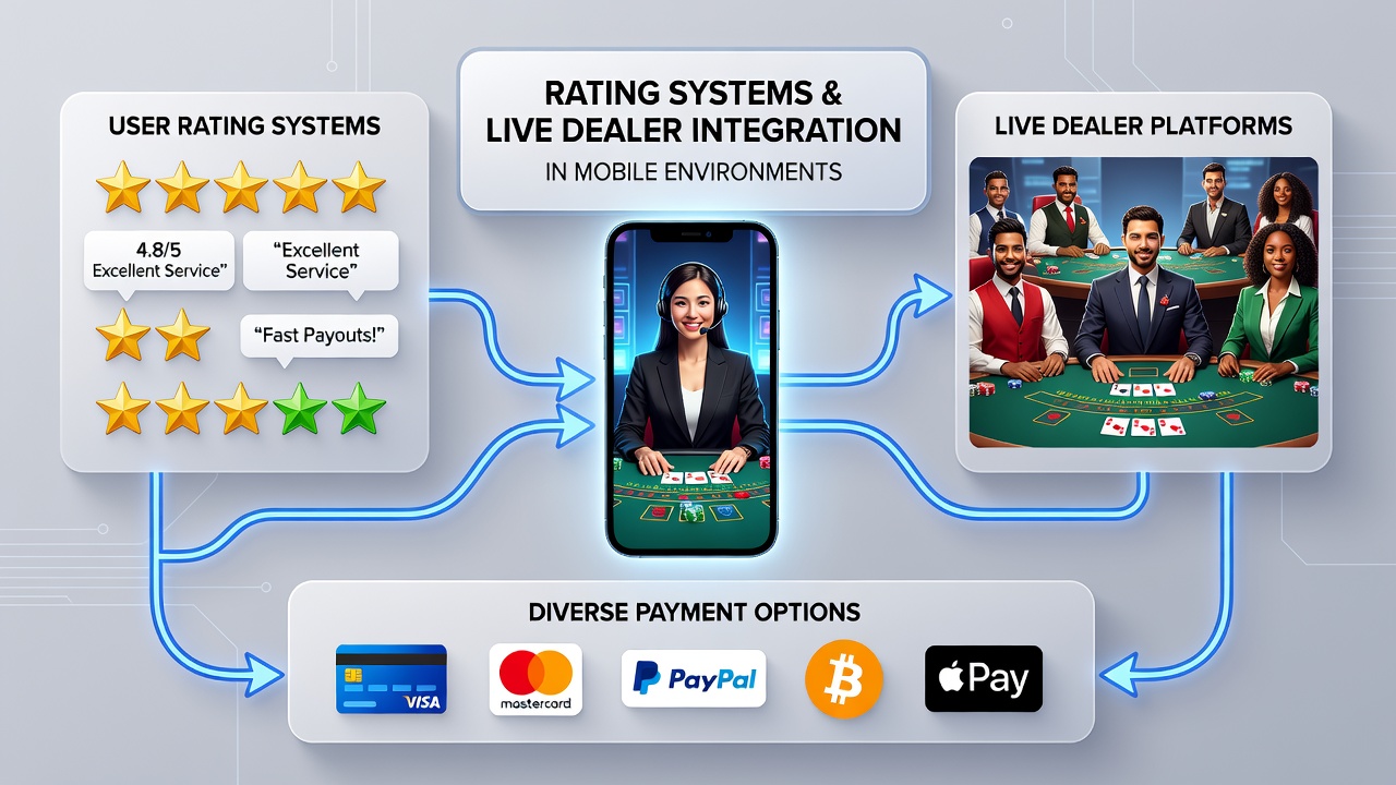 Integration von Zahlungsströmen und Live-Dealer-Sessions in mobilen Casinos