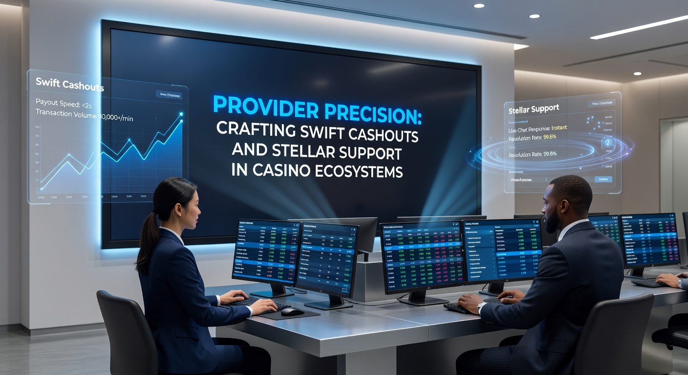 Grafik zeigt Provider-Technologien für nahtlose Cashouts und Support in Casinos