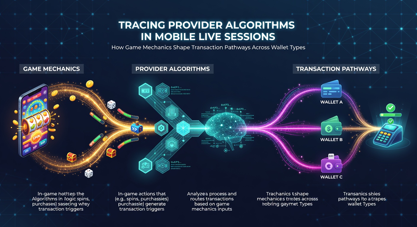 Darstellung von Algorithmus-Pfaden in mobilen Live-Gaming-Sessions mit Wallet-Synchronisation