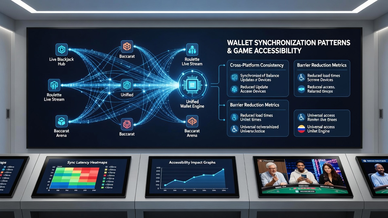 Darstellung mobiler Live-Dealer-Sessions mit synchronisierten Wallet-Transaktionen und Barrierefreiheitsaspekten